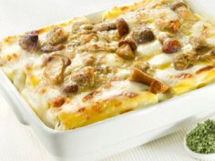 Макаронник с сушеными грибами