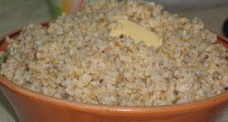 Ячневая каша с творогом