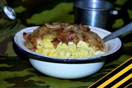 Каша с чесноком - военная от «Алтайской сказки»