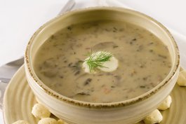 Суп-пюре из гороха и ячневой крупы