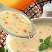 Суп-пюре из овсяной крупы с черносливом