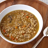 Суп грибной из перловой крупы